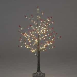 90cm Red Berry Tree with 240 Warm White LEDs