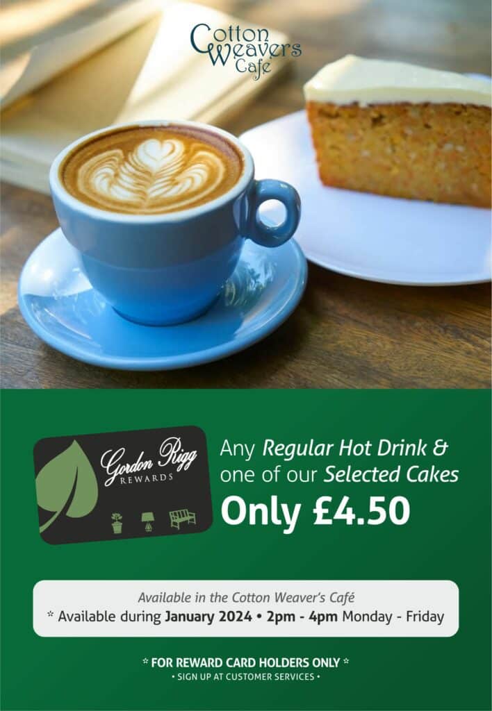 cotton weavers cafe, special offer, loyalty