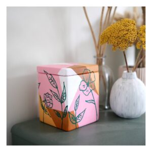 Mothers Day Vase or Trinket Box Painting